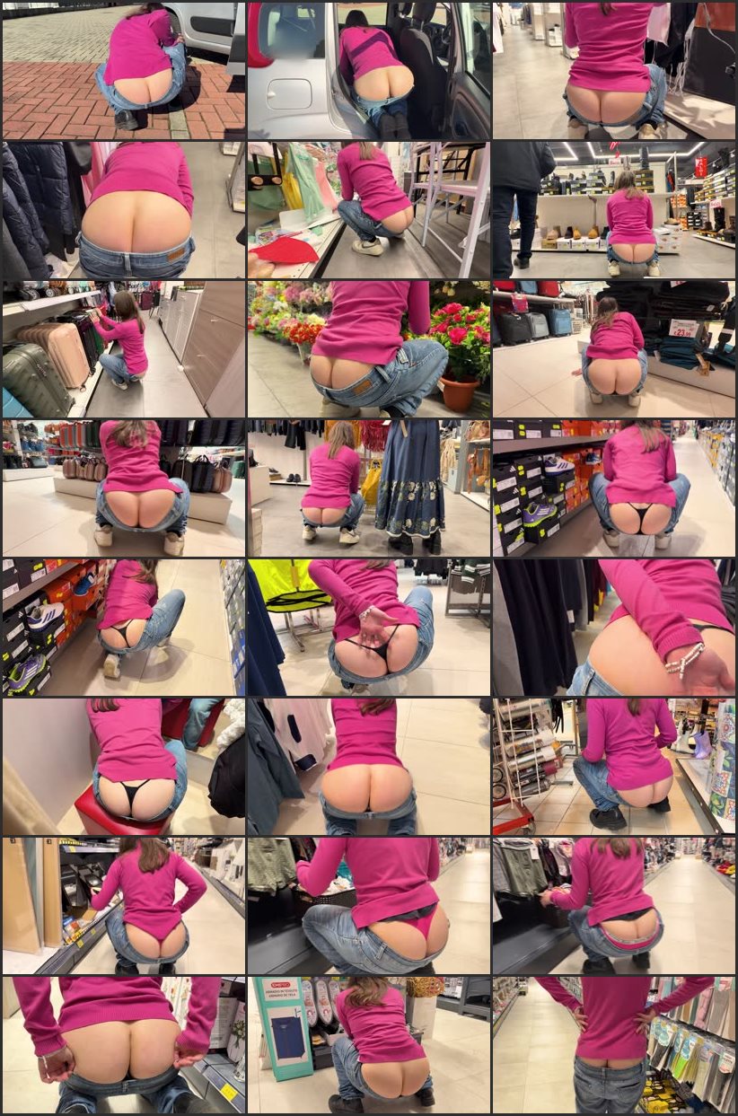 Screenlist Public Buttcrack With Reactions #12 - ColombinaProduction - 4K Ultra HD/MP4