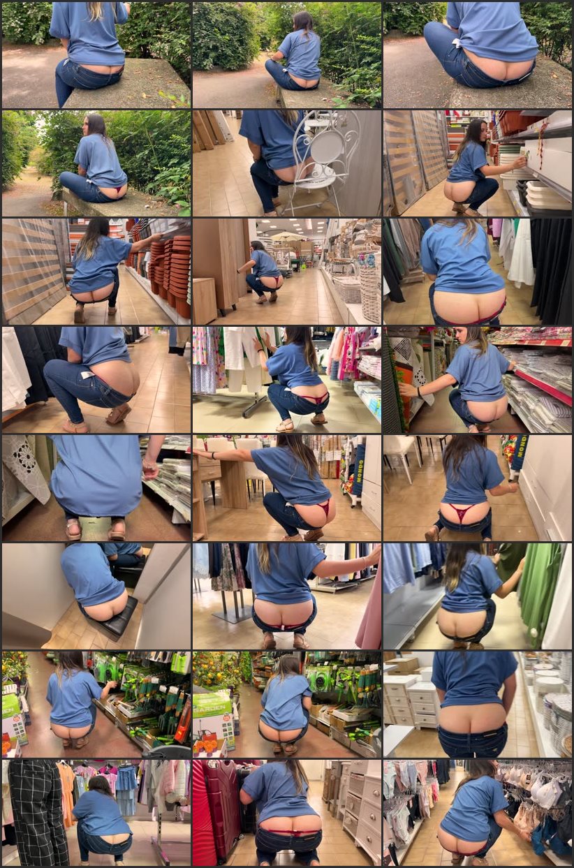 Screenlist Public Buttcrack With Reactions #14 - ColombinaProduction - 4K Ultra HD/MP4