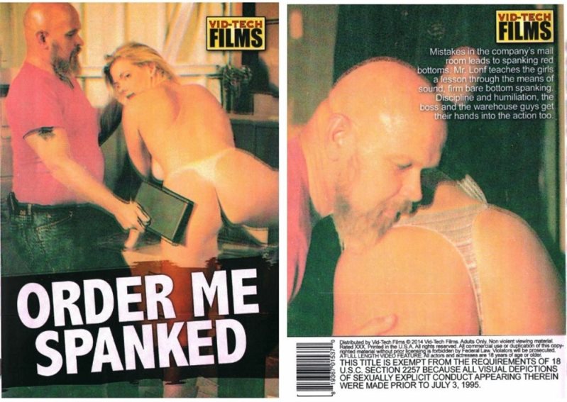 Cover Order Me Spanked - Vid Tech Films - SD/MP4