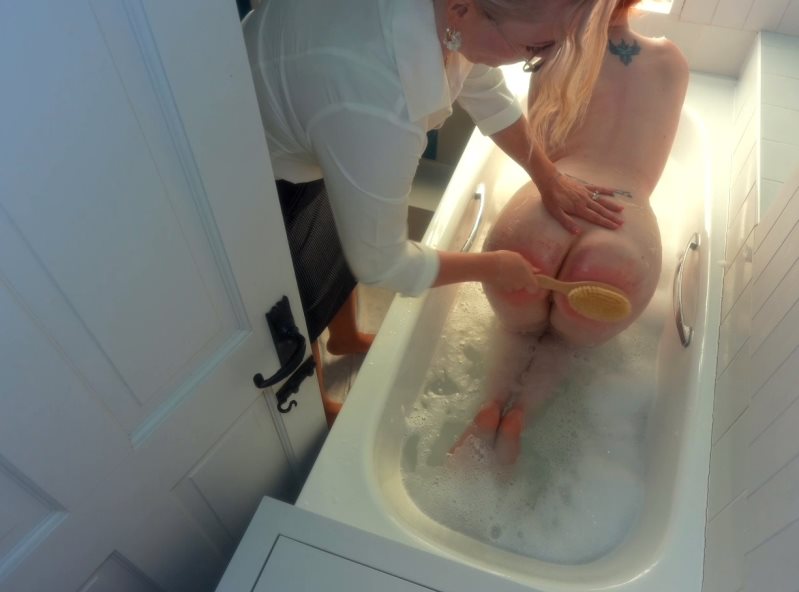 Cover Governess Miss Zee Gives Bathtime Spanking - Zoe Page Video - Full HD/MP4