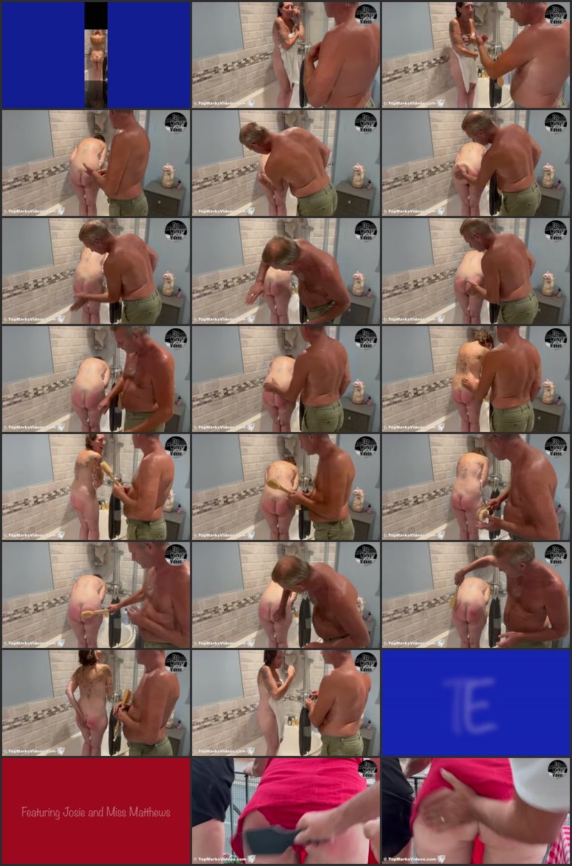 Screenlist Double Feature: Bath Brush Punishment & Spanked On The Balcony - Mistress Eleise Top Marks Videos - Full HD/MP4