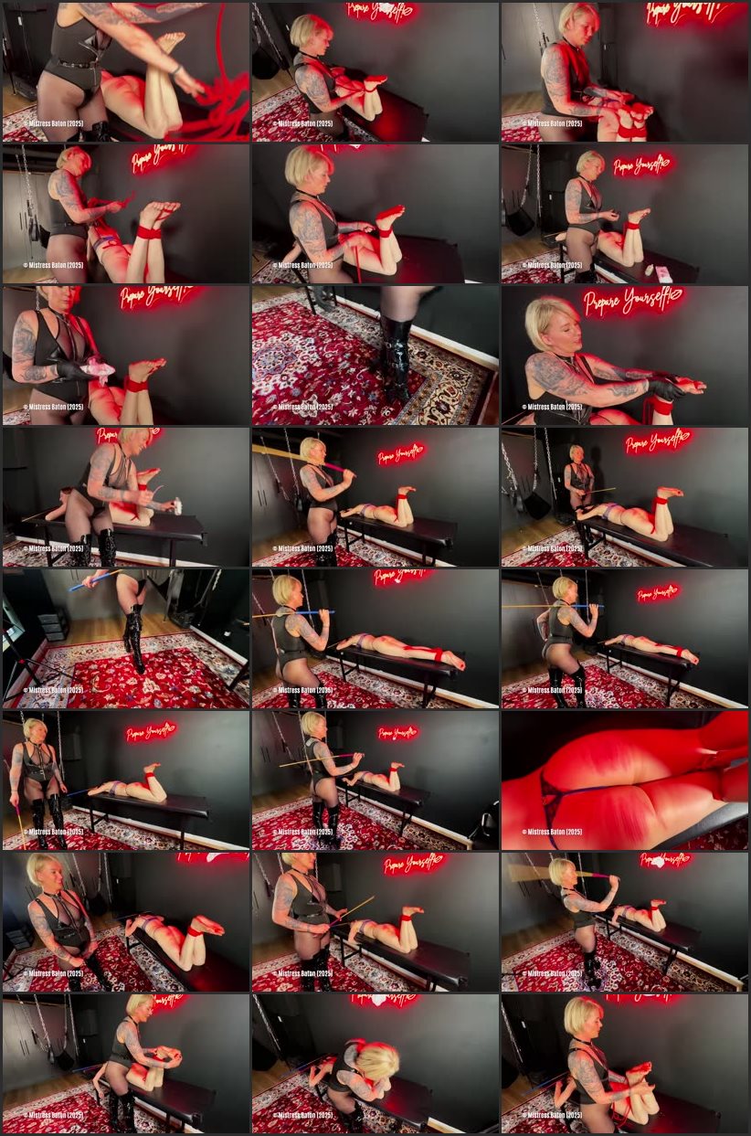 Screenlist Bastinado With 5-bar Gate Caning - Strafkamer - Full HD/MP4
